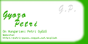 gyozo petri business card
